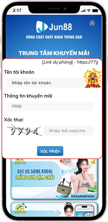 Bước 4: Nhập tên tài khoản » Nhập mã xác thực » Ấn "Xác Nhận" 